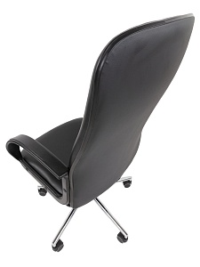 Офисное кресло CHAIRMAN 278 хром, экокожа, черный